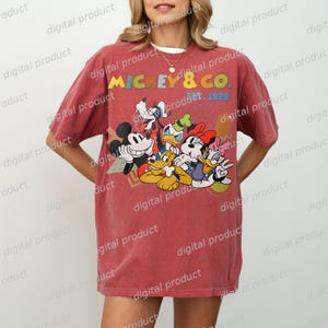 Mickey Mouse PNG, Retro Mickey Mouse Clipart, Vintage Mickey Sublimation Design, Classic Mickey Cartoon Download, Mickey and Co PNG File image 9