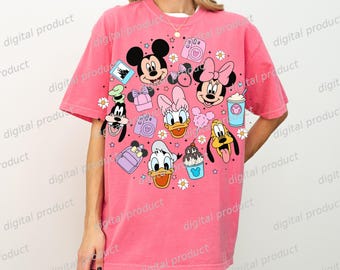 Mickey Mouse PNG, Mickey Clipart Digital Download, Retro Mickey Cartoon Sublimation Design, Mickey Mouse DTF Transfer File