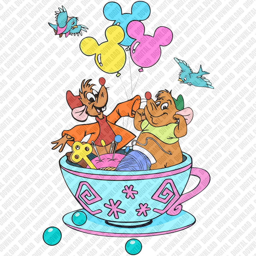 Jaq and Gus PNG Download, Cinderella Mice Clipart, Sewing Mouse ...