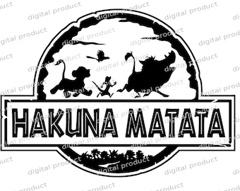 Simba PNG Digital Download File, Lion King Sublimation Design, Hakuna Matata Clipart Silhouette, Simba Lion King DTF Graphics