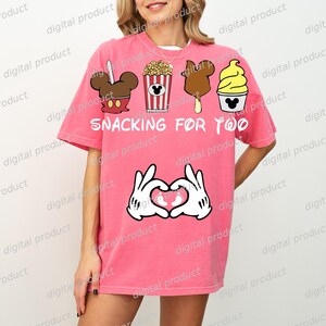 Mickey Mouse PNG, Disney Snacks Clipart, Mickey Treats Sublimation Design, Retro Disney Food DTF, Mickey Hands Digital Download image 4