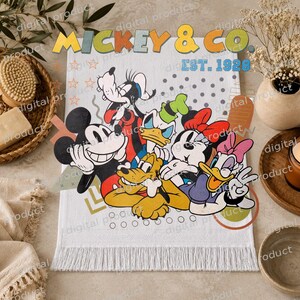 Mickey Mouse PNG, Retro Mickey Mouse Clipart, Vintage Mickey Sublimation Design, Classic Mickey Cartoon Download, Mickey and Co PNG File image 7