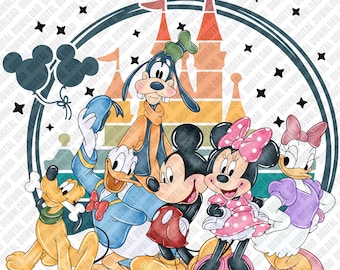 Mickey Mouse PNG, Disney Castle Clipart, Mickey Sublimation, Cartoon Mouse DTF Download, Mickey Park Graphic, Mickey Vacation File