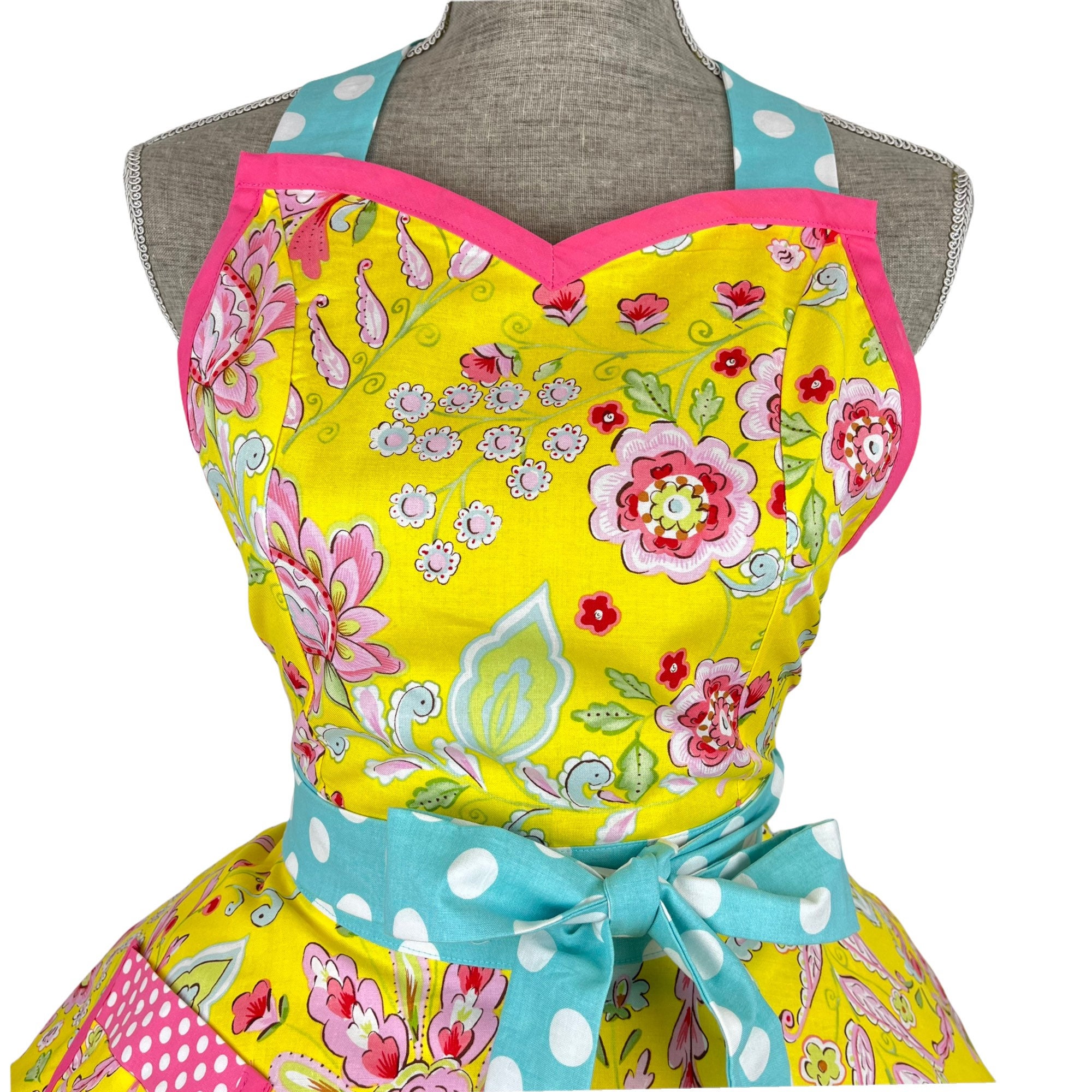 Kitchen Apron for Women, Cooking Apron, Baking Apron, Floral Apron