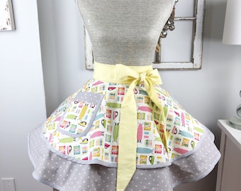 Half Apron with Pockets, Kitchen Apron for Women, Kitchen apron, Baking Apron, Apron for Cooking