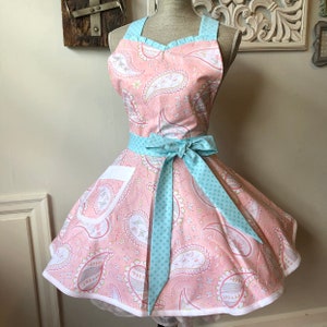 Kitchen Apron for Women, Cute apron, Baking Apron, Apron for Cooking, Sexy Apron, Spring Apron, Floral Apron