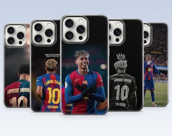 Lamine Yamal Phone Case Barcelona Football Wonderkid Cover for iPhone 17 16 15 14 13 Samsung S26Ultra S25 S24 S23FE A56 A17 A16 Pixel 10a 9A