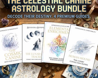 Celestial Canine Astrology Bundle | Dog Birth Chart & Personality Guide | Pet Compatibility Matrix | Lunar Cycle Behavior Tracker