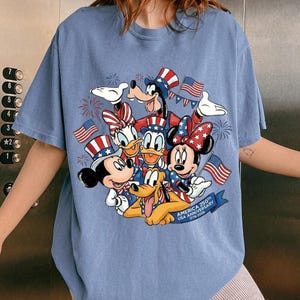 Mickey and Friends 4th July 2026 Shirt, Disney Independence Day Tee, Disneyland Family, Walt Disney World T-shirt image 3