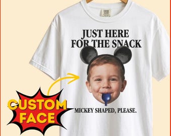 Disney The Snacks Custom Tee, Funny Disney Snack Shirt, Retro Disneyland Foodie Graphic T-Shirt, Matching Family Vacation Gift Tee for all