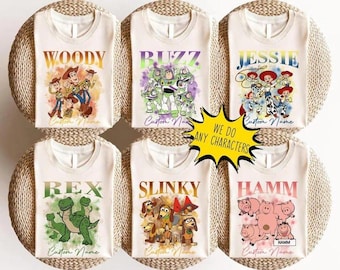 Retro Cartoon Characters Bootleg Shirt, Vintage Group Character Tee, Family Matching Vacation Outfit for Adventure Trips 2026
