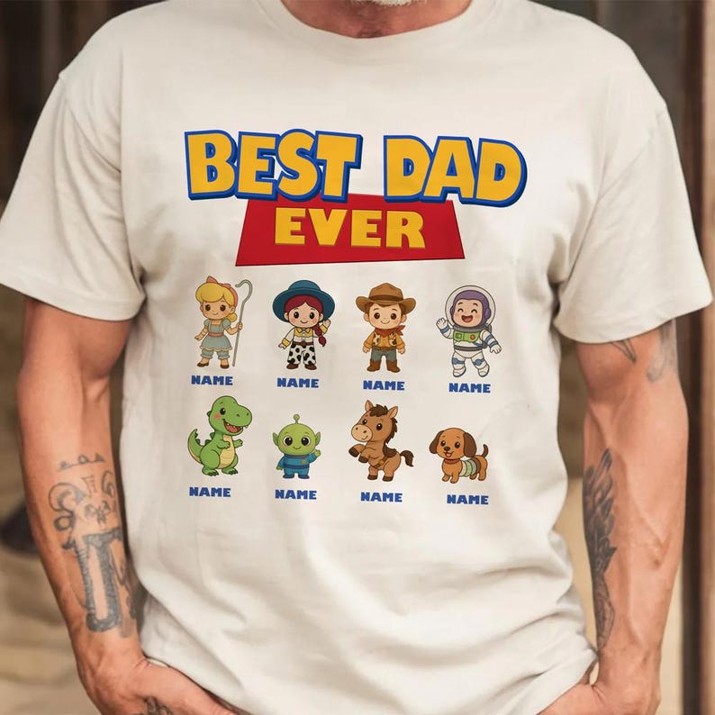 Toy Story Best Dad Ever T-Shirt, Toy Story Dada Shirt, Dad Life Shirt, DisneyDad Shirt, Father Day Shirt, Toy Story Land T-Shirt bild 1