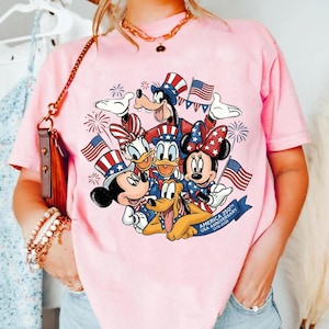 Mickey and Friends 4th July 2026 Shirt, Disney Independence Day Tee, Disneyland Family, Walt Disney World T-shirt image 2