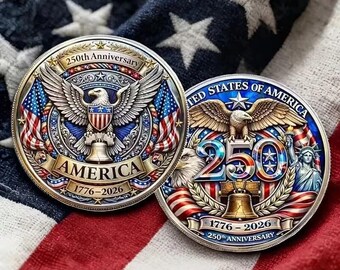 Monedas conmemorativas del 250 aniversario de Estados Unidos, Monedas Águila Blanca 1776-2026, Moneda de recuerdo conmemorativa