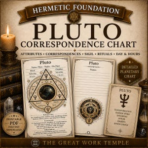 Tabella di corrispondenza di Plutone / Magia planetaria ermetica PDF