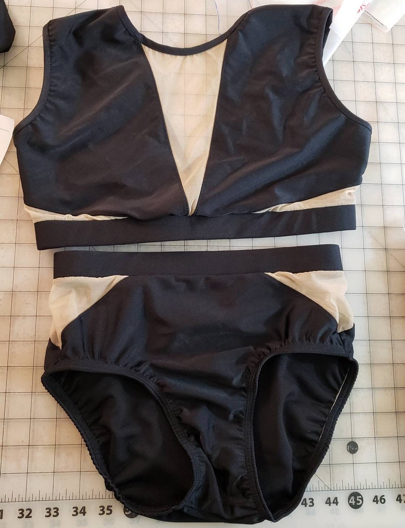 Dance Costume Base Custom colors Cutout skin tone Mesh Etsy