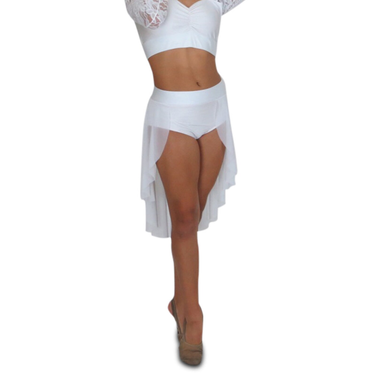 Lyrical dance skirt white other colors high waist with Etsy