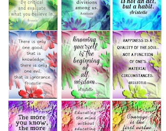 Affirmations, Inspirational, Printable Motivators, Trading Cards, Art Cards, atc cards, instant download, printable affirmations