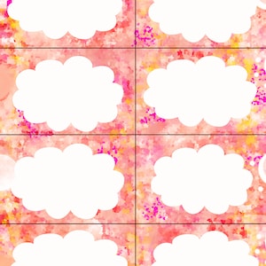 Blank affirmation,  card templates that you edit, junk journaling