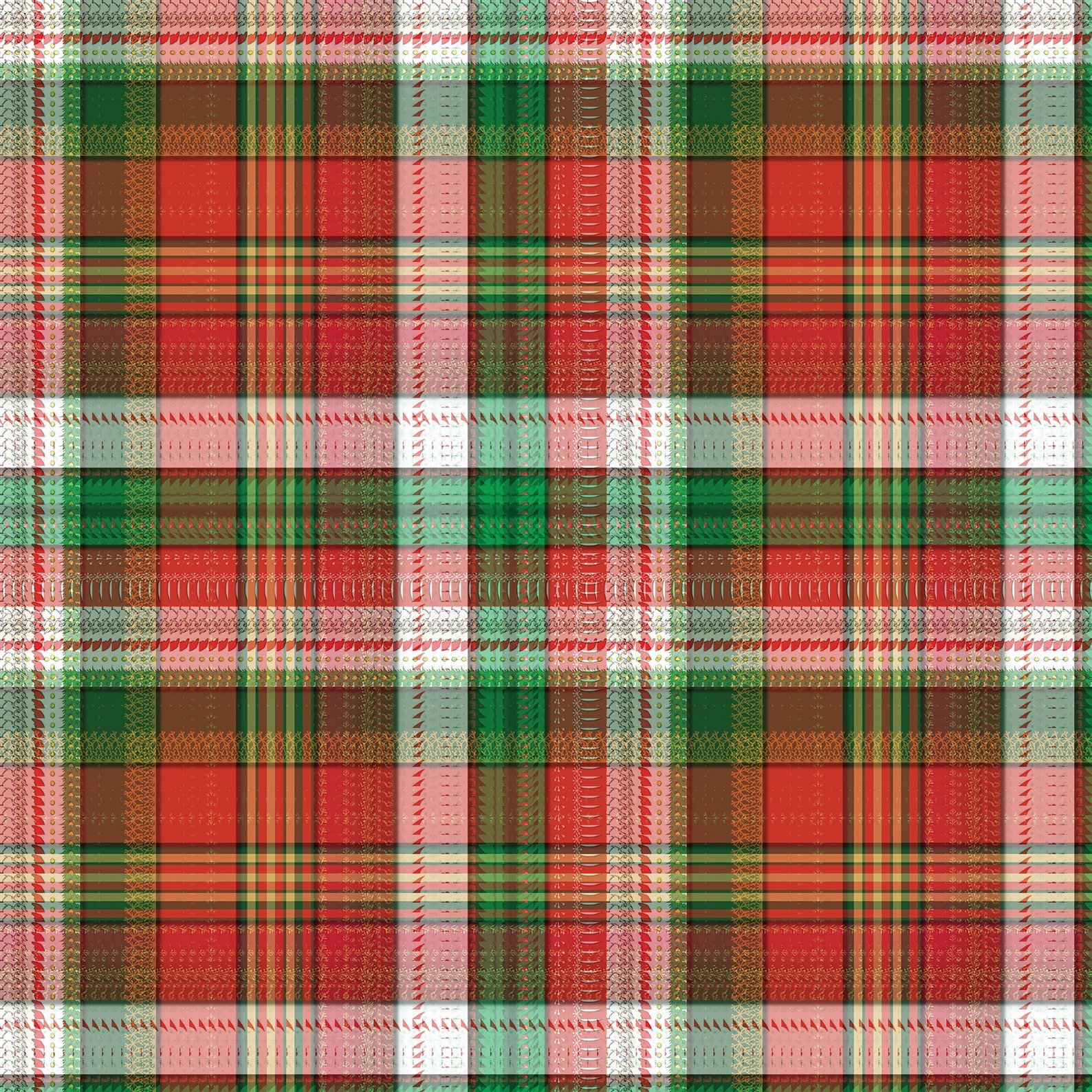 Green Plaid Christmas Scrapbook Paper Red and Green Plaid - Etsy