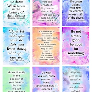 Affirmations Quotes Thoreau Roosevelt Self-help Commercial - Etsy