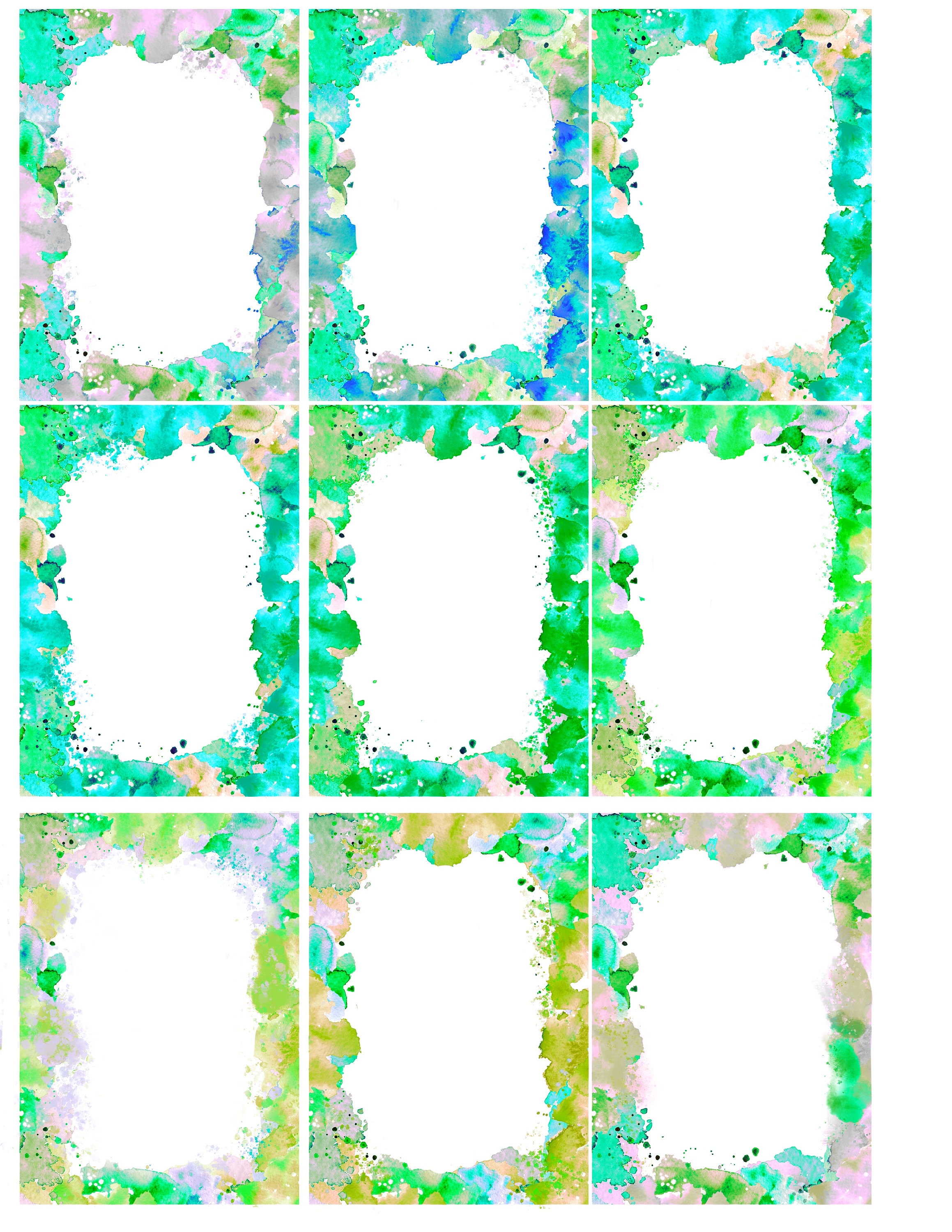 Blank Cards for Affirmations Diy Affirmation Cards Green - Etsy
