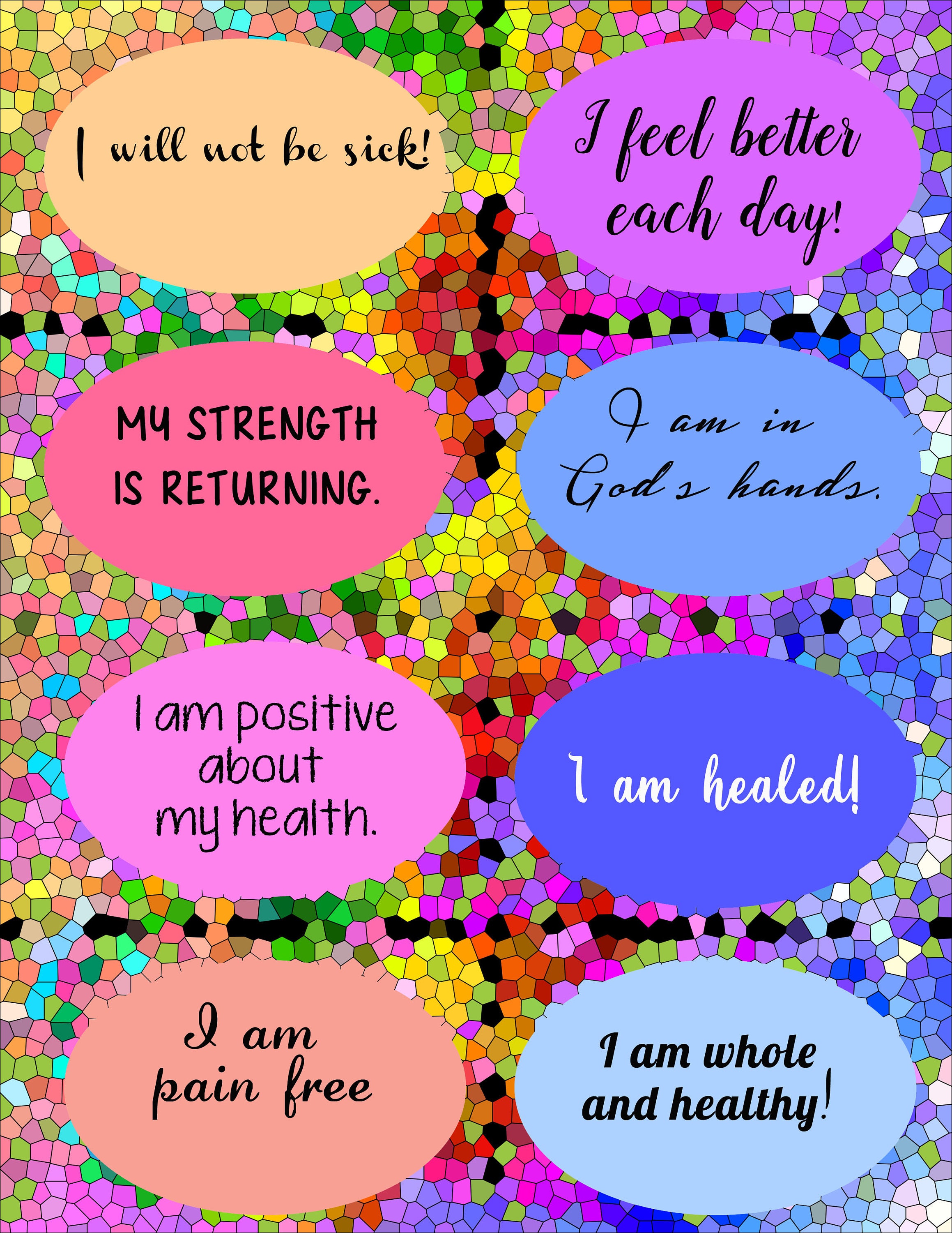 Healing Affirmations Healthy Affirmations Health Quotes - Etsy Hong Kong