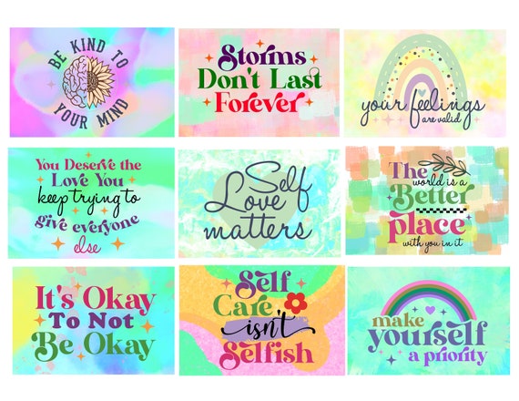 Free Printable Self Love Affirmation Stickers - Aligned Adventure