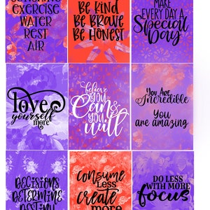 Mental Health Affirmation Cards, printed  Motivational Affirmation Cards, Mindfulness Self Care, Anxiety Relief Card, Manifestation Gift