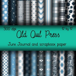 Christmas  instant download, paper pack, free commercial use, Christmas paper, christmas designs, printable paper, blu and white paper