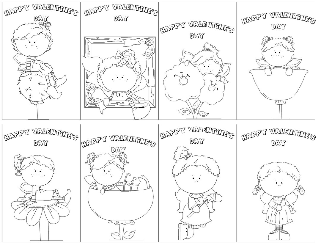Printable Cards For Kids Valentine Cards Instant Download Kid s Valentines Cards For Friends