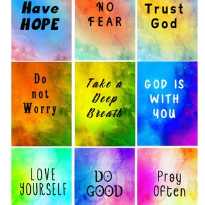 Mental Health Affirmation Cards, Motivational Affirmation Cards, Mindfulness Self Care, Anxiety Relief Card, Manifestation Gift