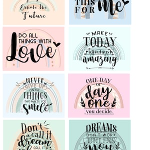 Positivity  Affirmation Cards, printable Motivational Affirmation Cards, Mindfulness Self Care, Anxiety Relief Card, Manifestation Gift