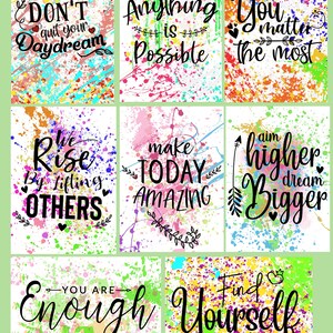 Mental Health Affirmation Cards, printable Motivational Affirmation Cards, Mindfulness Self Care, Anxiety Relief Card, Manifestation Gift