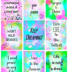 Mental Health Affirmation Cards, Motivational Affirmation Cards, Mindfulness Self Care, Anxiety Relief Card, Manifestation Gift