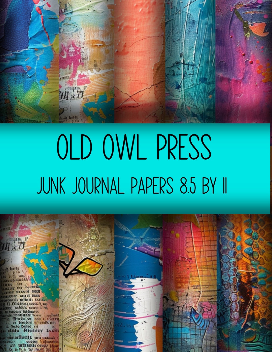 Mixed Media Junk Journal Papers: Collage Art (digital Download) - Etsy