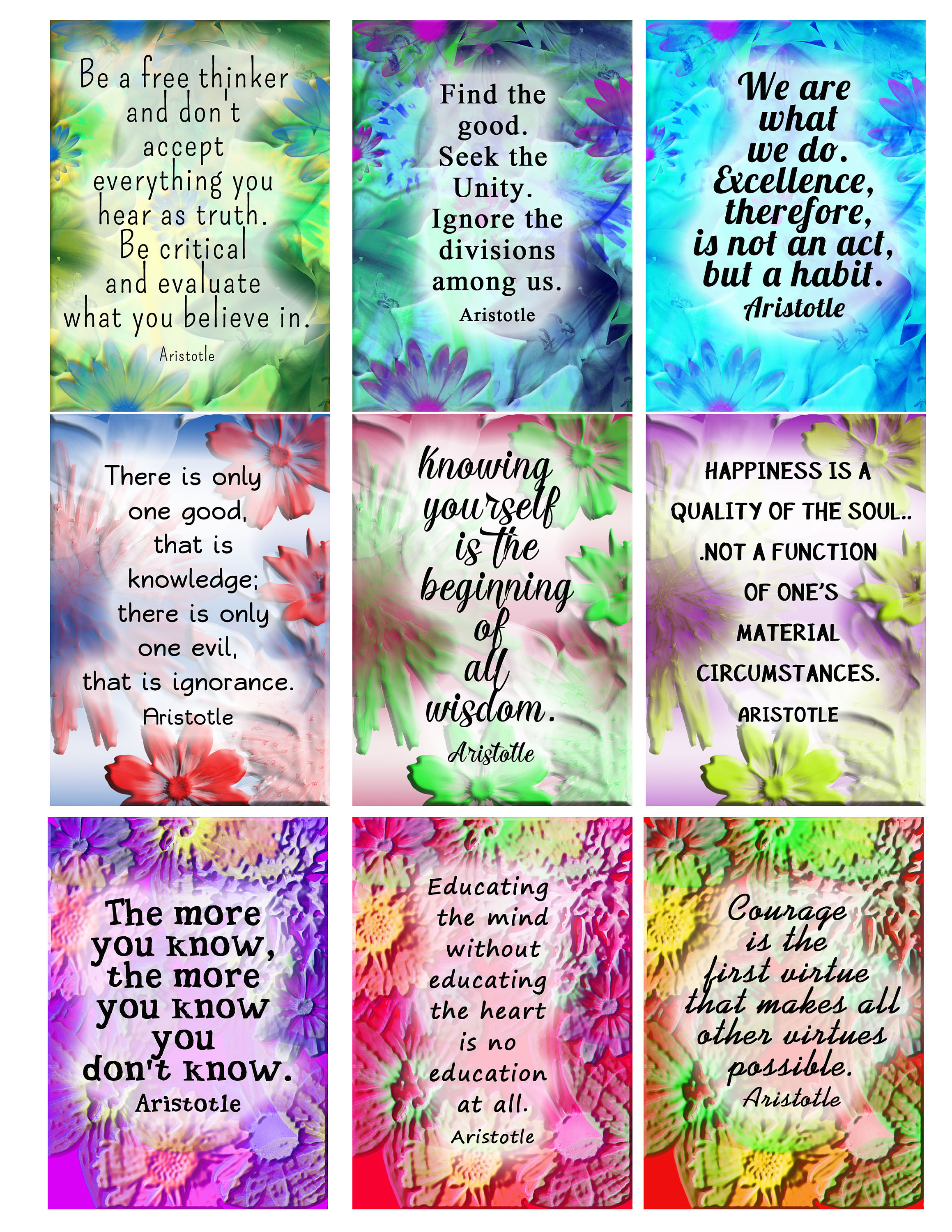 Affirmations Inspirational Printable Motivators Trading Cards Art Affirmations Inspirational Printable Motivators Trading Cards Art