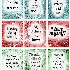 Mental Health Affirmation Cards, printable Motivational Affirmation Cards, Mindfulness Self Care, Anxiety Relief Card, Manifestation Gift