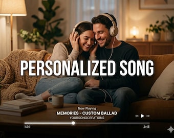 Custom Song Gift, Personalized Original Music Lyrics, Anniversary Birthday Wedding First Dance (Digital File)