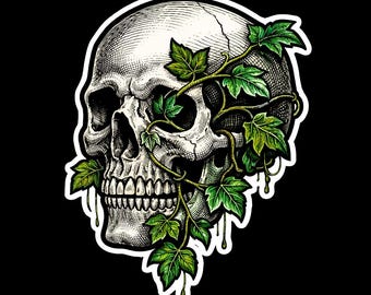 Gothic Skull Sticker 3-Pack