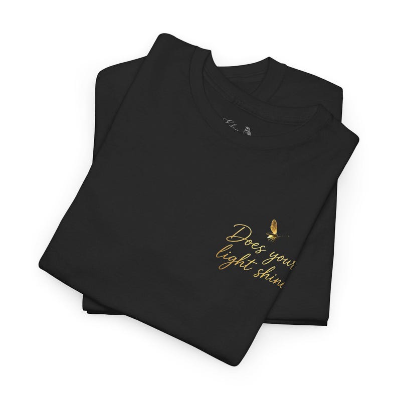 Firefly Glow Scripture Tee | Matthew 5:14-16 Inspirational Christian Shirt image 3