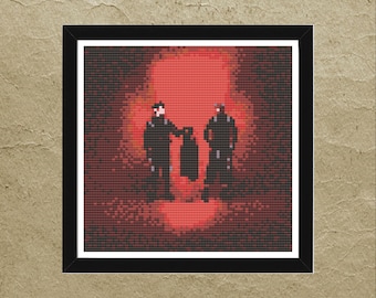 21 Pilots Breach Cover Abstract Minimalist Cross Stitch Pattern - Small - **Digital Pattern**