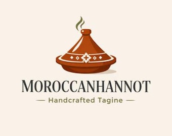 Olla tagine marroquí hecha a mano de 30 cm – Auténtica olla de cocción lenta de barro y terracota