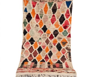 Alfombra marroquí de lana hecha a mano, alfombra bereber bohemia personalizada, alfombra de terracota, alfombra Atlas tejida a mano, decoración bohemia neutra para el hogar