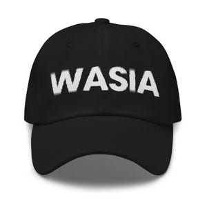 Gorra Wasian Dad Hat, gorra bordada Mixed Asian Pride, Hapa Apparel, gorra AAPI Heritage, gorra de béisbol negra Eurasian Identity