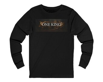 One King Text Logo Langarm T-Shirt