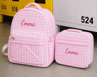 Personalized set: backpack and lunchbox, back-to-school gift, school lunch bag, gift for children