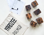 Yardzee - Farkle Lawn Dice Game with Personalized Carrying Bag