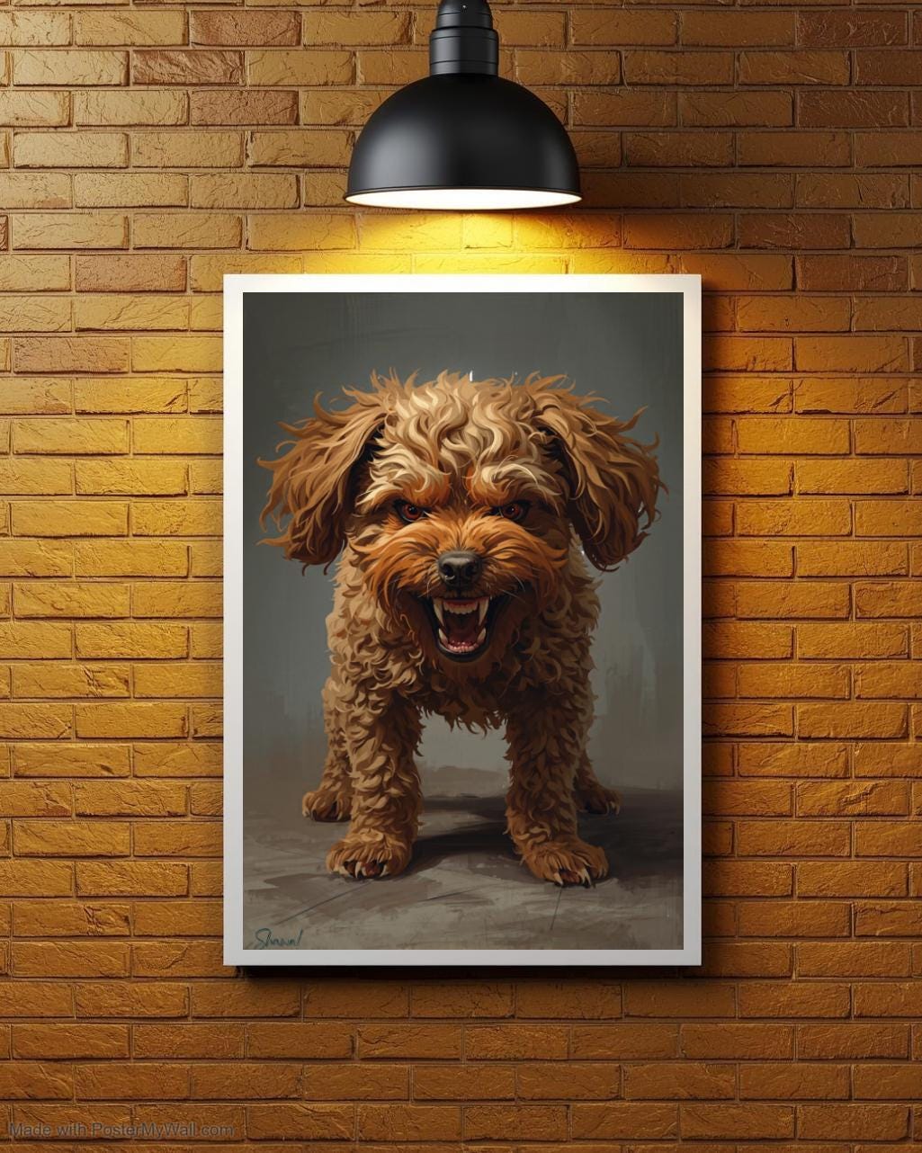 Cocker Angry Angry Cocker Poo Poster | Mean Dog Wall Art Print | Dog Lover Home ...