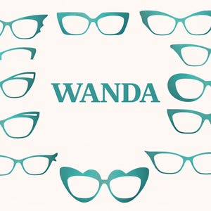 Magnetic Wanda Glasses Toppers, 3D Printed Interchangeable Frame Covers